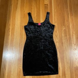 Velvet bodycon dress